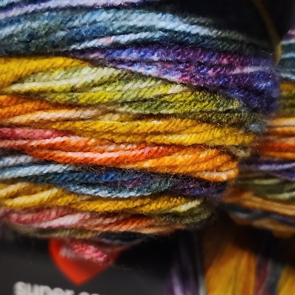 Red Heart Super Saver Bitty Stripes Yarn 8 Pack Skeins - Picture 3 of 6